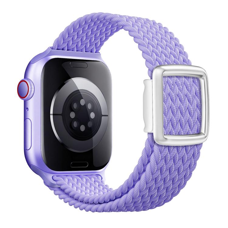 For Apple Watch 46mm / 49mm / 45mm / 44mm Modern Style Magnetic Buckle Woven Nylon Watch Band