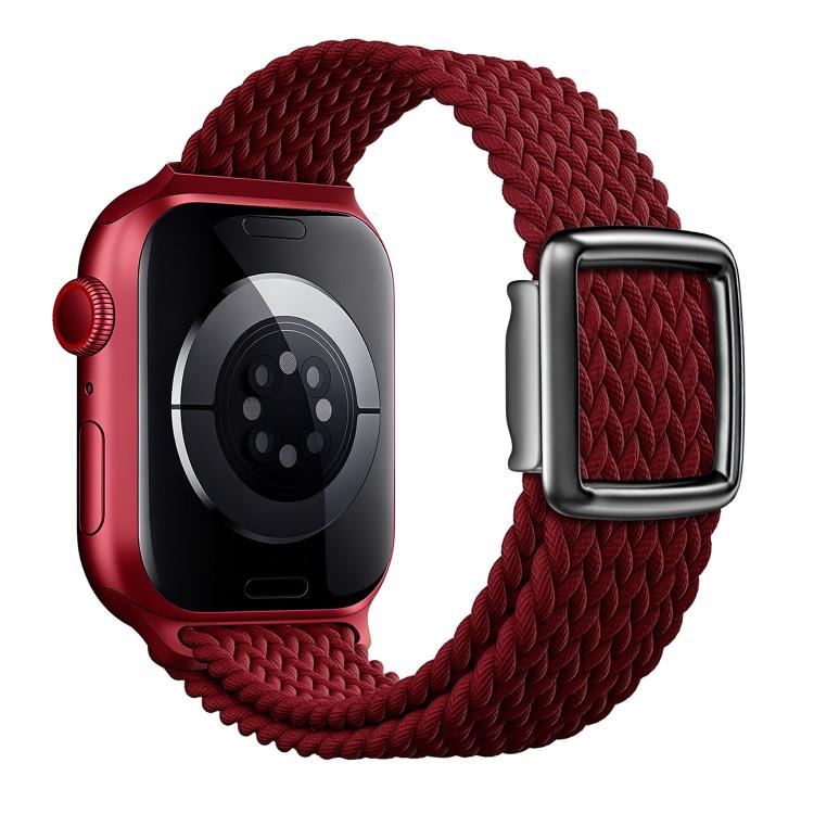 For Apple Watch 42mm / 41mm / 40mm / 38mm Modern Style Magnetic Buckle Woven Nylon Watch Band