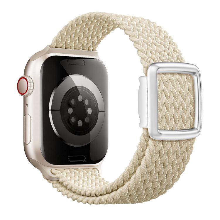 For Apple Watch 42mm / 41mm / 40mm / 38mm Modern Style Magnetic Buckle Woven Nylon Watch Band