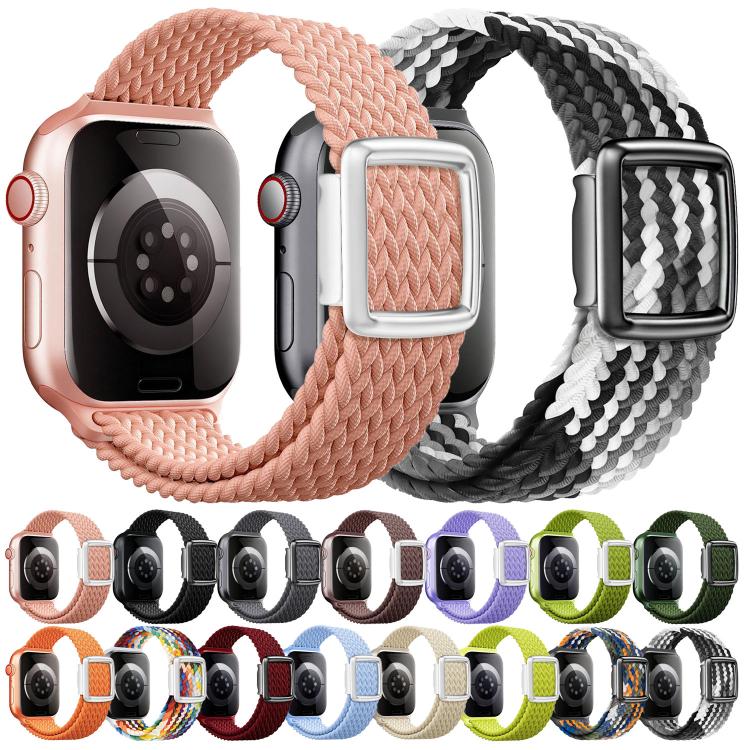 For Apple Watch 42mm / 41mm / 40mm / 38mm Modern Style Magnetic Buckle Woven Nylon Watch Band