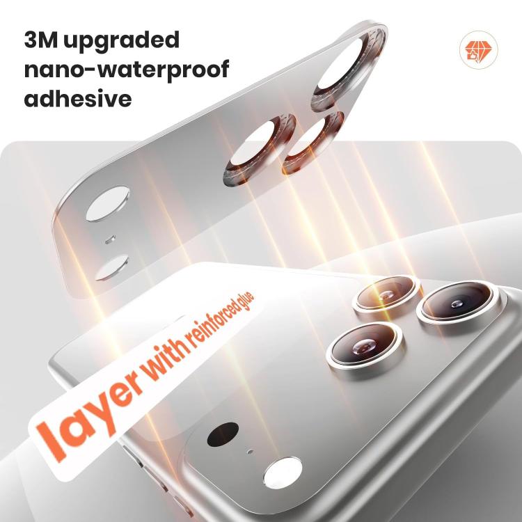 For iPhone 17 Pro Max Kalebol All-in-One Frosted Metal Armor Diamond-Shine Camera Lens Film