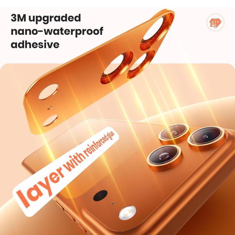 For iPhone 17 Pro Max Kalebol All-in-One Frosted Metal Armor Diamond-Shine Camera Lens Film