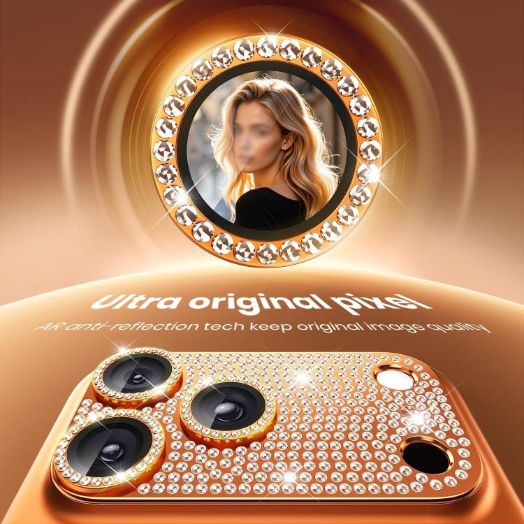 For iPhone 17 Pro Max Kalebol All-in-One Frosted Metal Armor Diamond-Shine Camera Lens Film