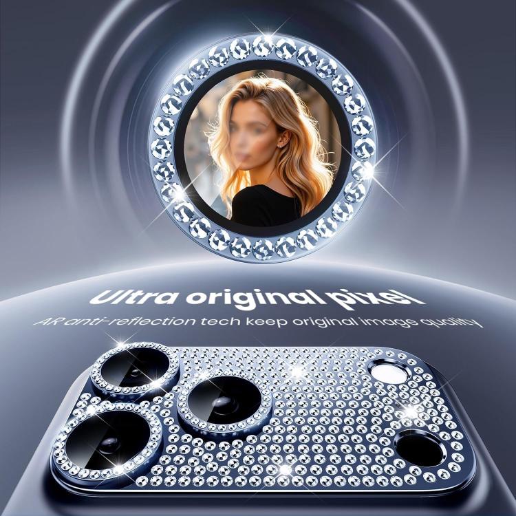 For iPhone 17 Pro Max Kalebol All-in-One Frosted Metal Armor Diamond-Shine Camera Lens Film
