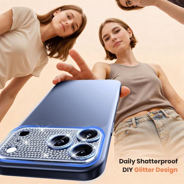 For iPhone 17 Pro Max Kalebol All-in-One Frosted Metal Armor Diamond-Shine Camera Lens Film