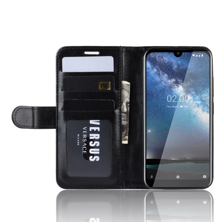 R64 Texture Single Fold Horizontal Flip Leather Case for NOKIA 2.2, with Holder & Card Slots & Wallet