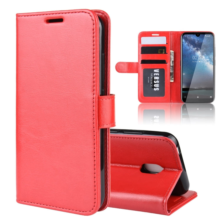 R64 Texture Single Fold Horizontal Flip Leather Case for NOKIA 2.2, with Holder & Card Slots & Wallet