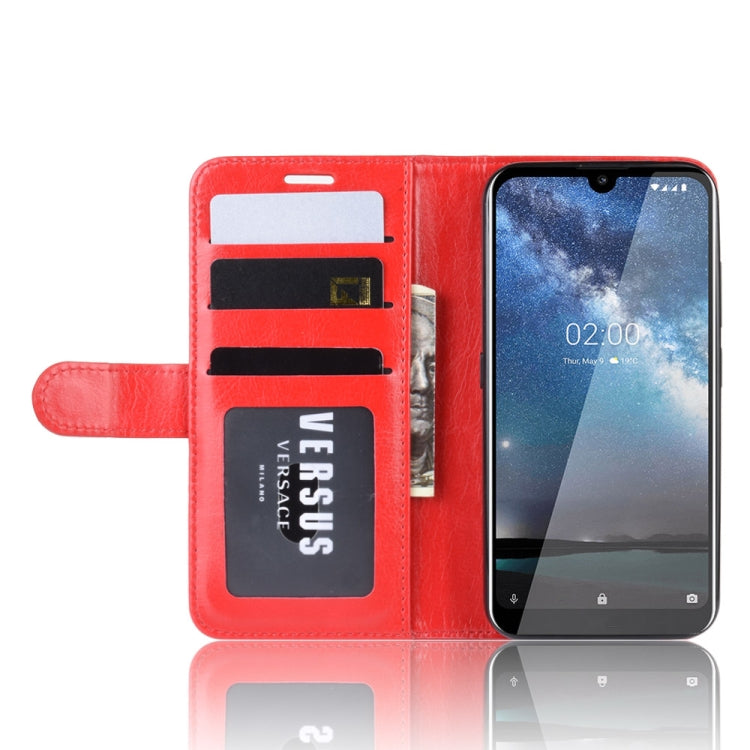 R64 Texture Single Fold Horizontal Flip Leather Case for NOKIA 2.2, with Holder & Card Slots & Wallet