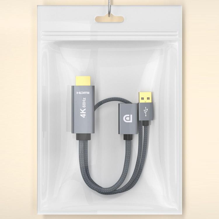 4K 60Hz HDMI to DisplayPort Adapter Cable - Grey