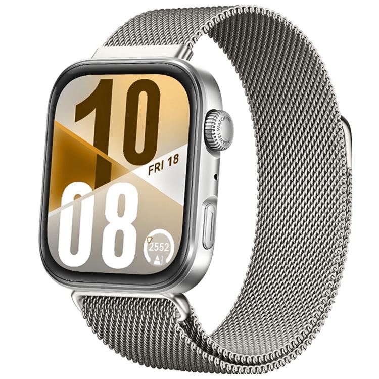 For Huawei Watch Fit 5 / Fit 5 Pro / Fit 4 Milanese Magnetic Stainless Steel Watch Band