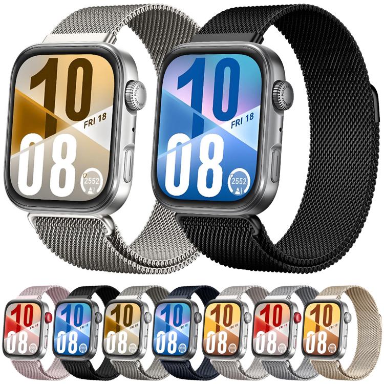 For Huawei Watch Fit 5 / Fit 5 Pro / Fit 4 Milanese Magnetic Stainless Steel Watch Band
