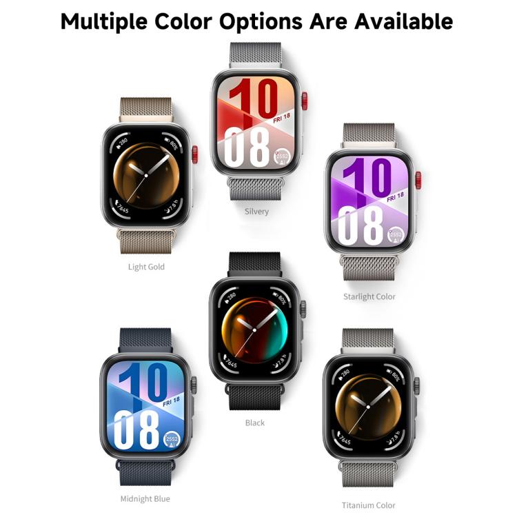 For Huawei Watch Fit 5 / Fit 5 Pro / Fit 4 Milanese Magnetic Stainless Steel Watch Band