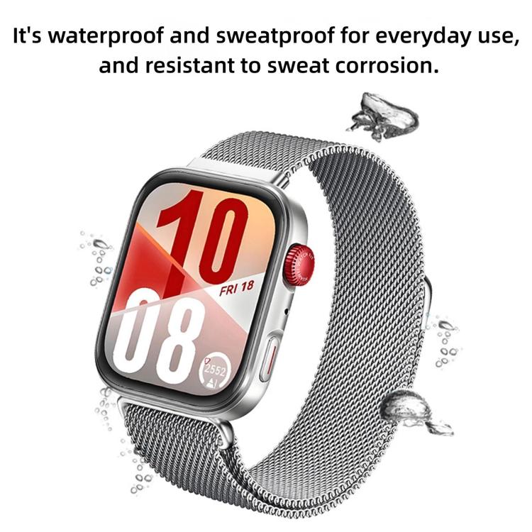 For Huawei Watch Fit 5 / Fit 5 Pro / Fit 4 Milanese Magnetic Stainless Steel Watch Band