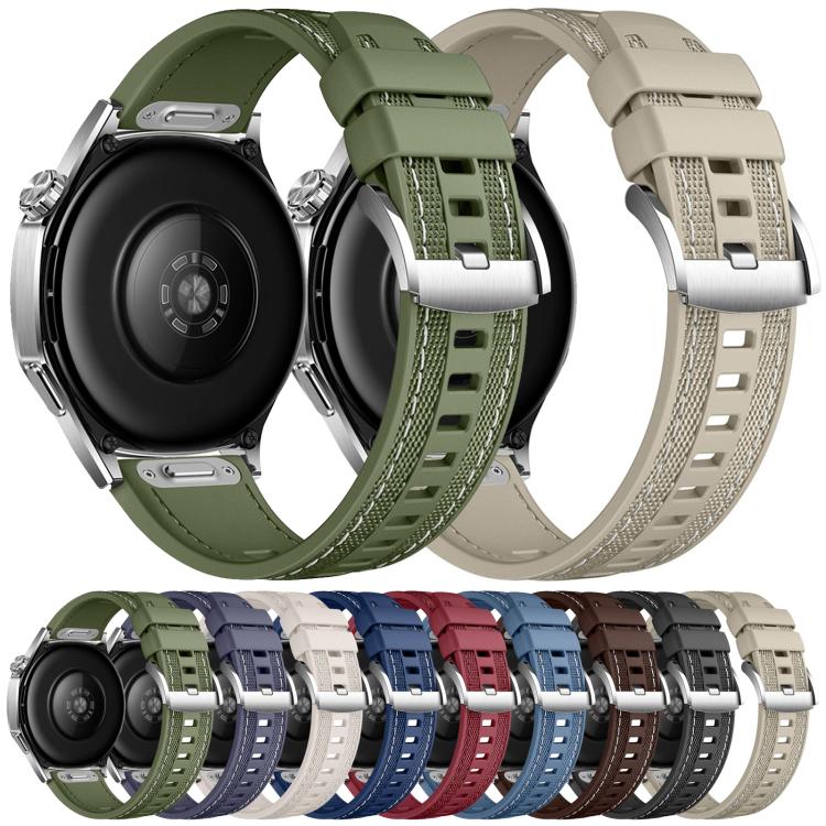 22mm Quick Release Press Button Composite Nylon Fluorinerubber Watch Band