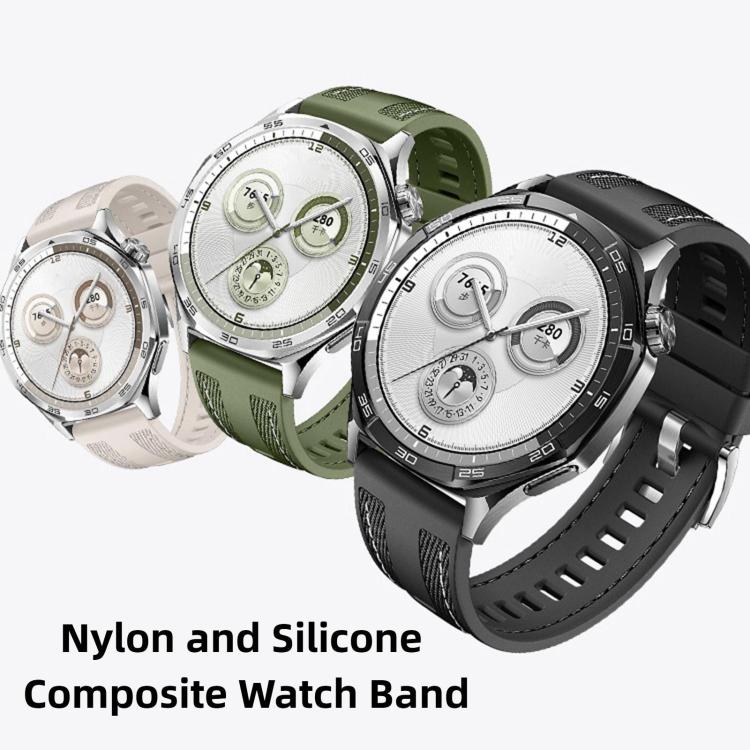 22mm Quick Release Press Button Composite Nylon Fluorinerubber Watch Band