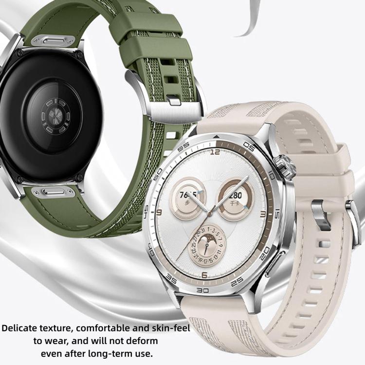 22mm Quick Release Press Button Composite Nylon Fluorinerubber Watch Band