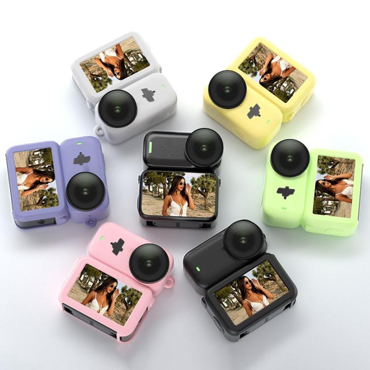 For DJI Osmo Nano Transmission Module & Lens & Body 3 in 1 Silicone Shockproof Protective Cover with Lanyard