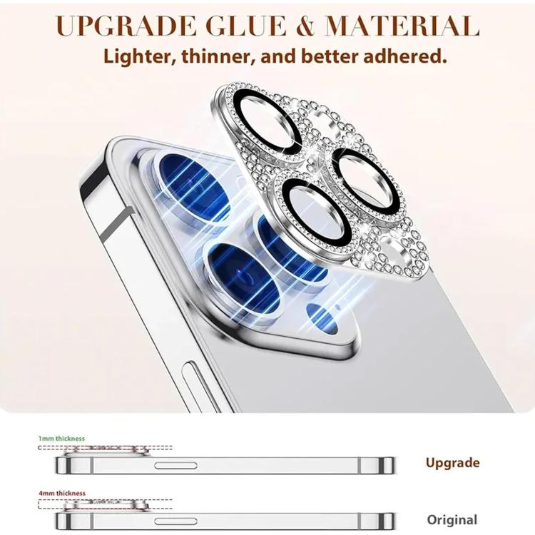 For iPhone 16 Pro Max Kalebol All-in-One Frosted Metal Armor Diamond-Shine Camera Lens Film