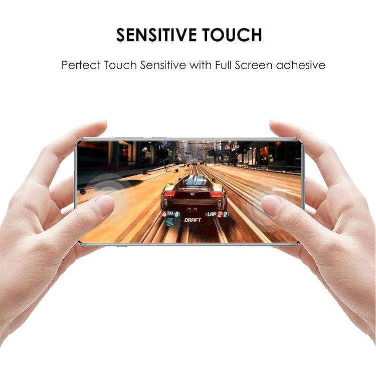 For OnePlus Ace 6 10pcs 3D Large Arc Half-Screen No White Border High-Aluminum Thick Adhesive HD Tempered Glass Film