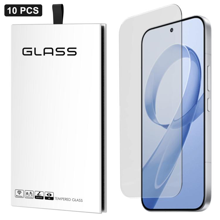 For Redmi K90 10pcs 3D Large Arc Half-Screen No White Border High-Aluminum Thick Adhesive HD Tempered Glass Film