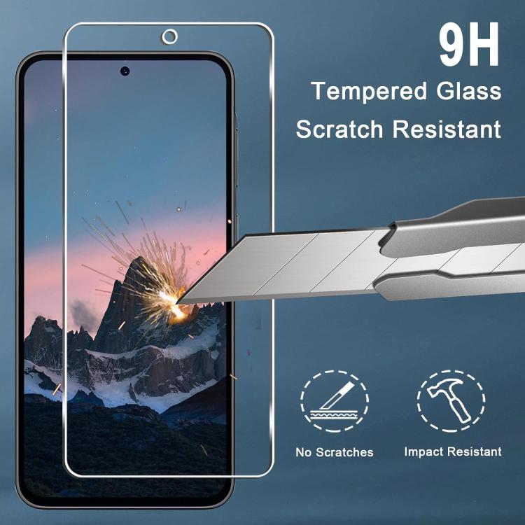 For Samsung Galaxy A27 5G 10pcs 3D Large Arc Half-Screen No White Border High-Aluminum Thick Adhesive HD Tempered Glass Film