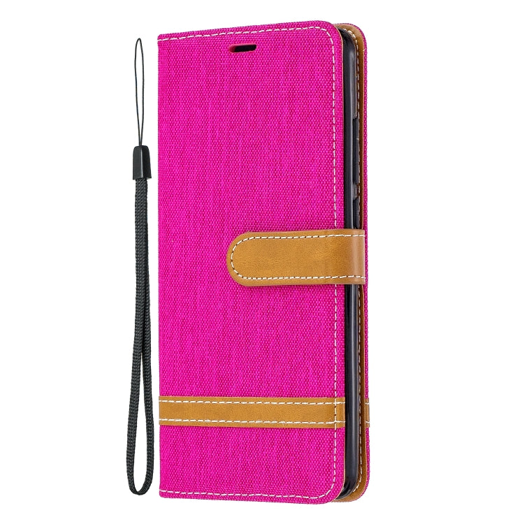 Color Matching Denim Texture Leather Case for Xiaomi Redmi K20 & K20 Pro, with Holder & Card Slots & Wallet & Lanyard