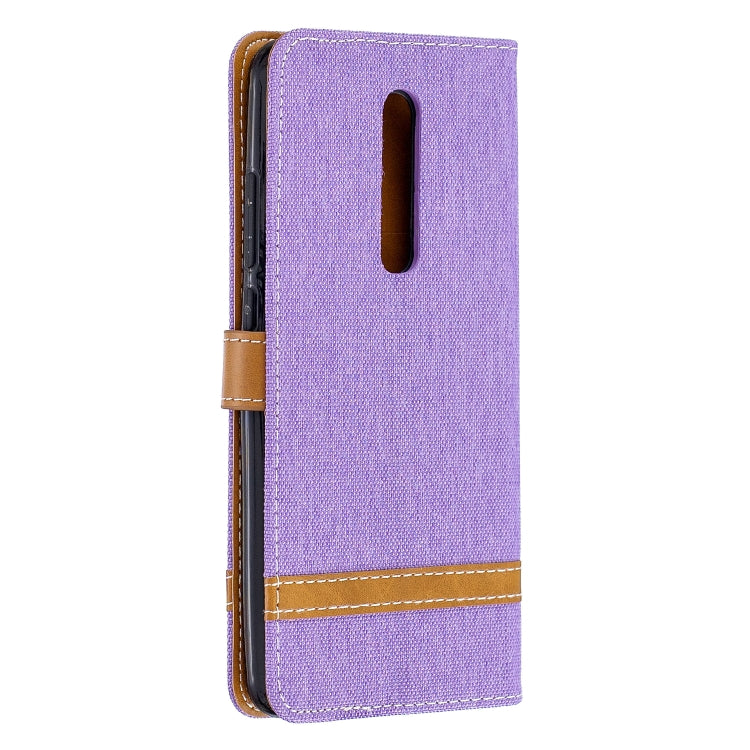Color Matching Denim Texture Leather Case for Xiaomi Redmi K20 & K20 Pro, with Holder & Card Slots & Wallet & Lanyard