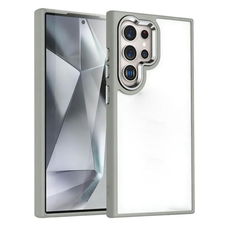 For Samsung Galaxy S24 Ultra 5G Gold Shield PC Hybrid TPU Shockproof Phone Case