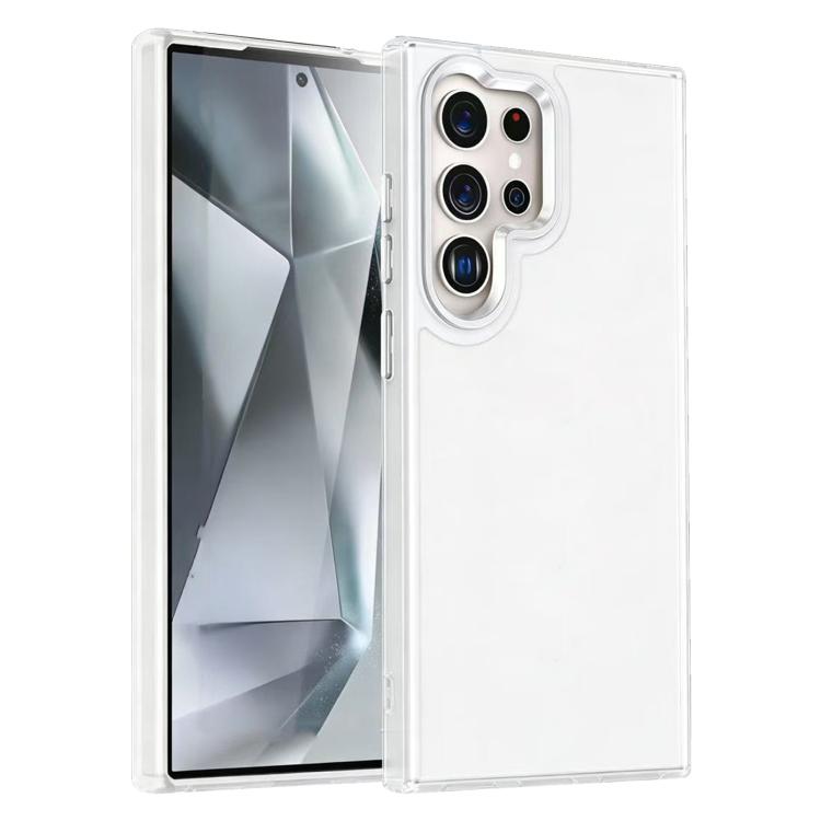 For Samsung Galaxy S24 Ultra 5G Gold Shield PC Hybrid TPU Shockproof Phone Case