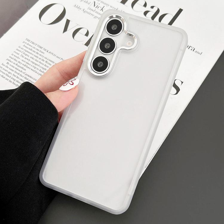 For Samsung Galaxy S25 5G Gold Shield PC Hybrid TPU Shockproof Phone Case