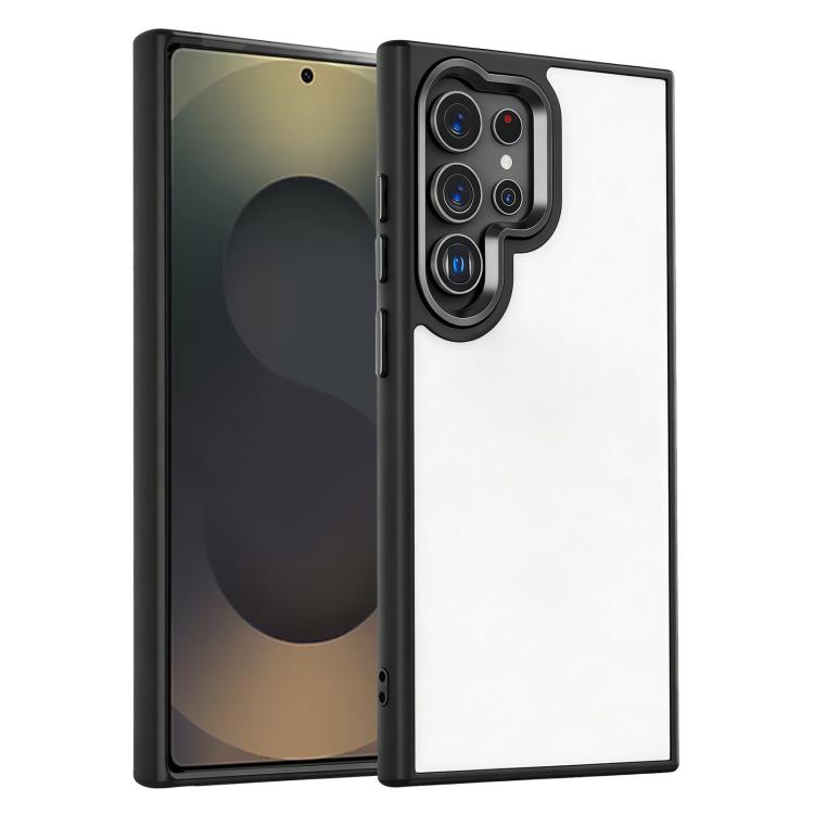 For Samsung Galaxy S25 Ultra 5G Gold Shield PC Hybrid TPU Shockproof Phone Case