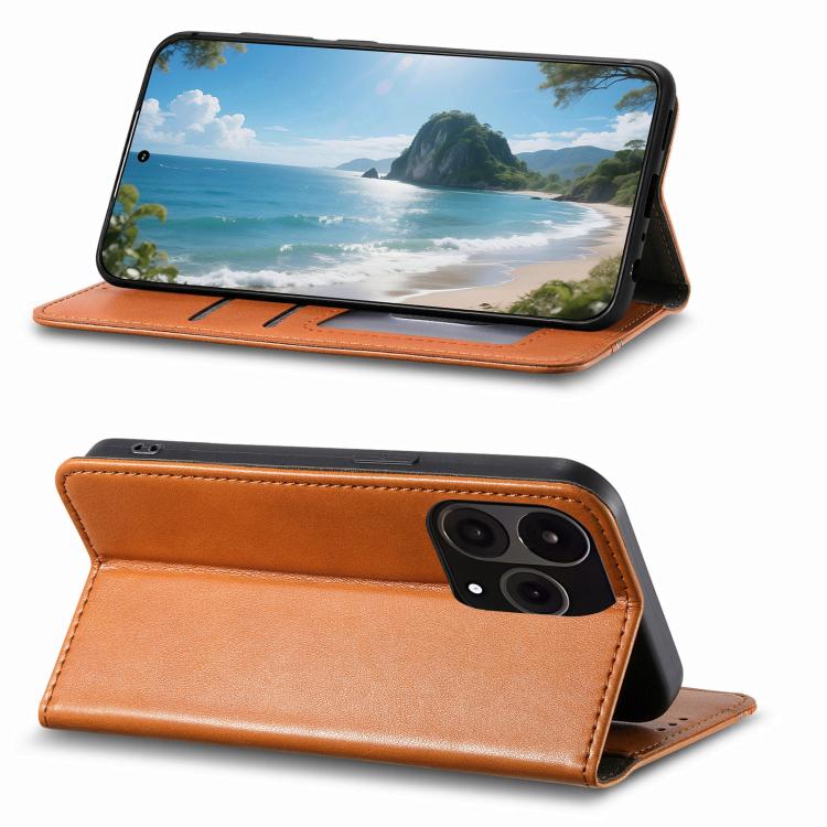 For OnePlus 15 Elastic Wristband Magnetic Suction Leather Phone Case