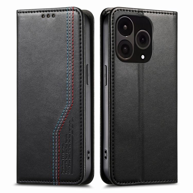 For OnePlus 15 Elastic Wristband Magnetic Suction Leather Phone Case