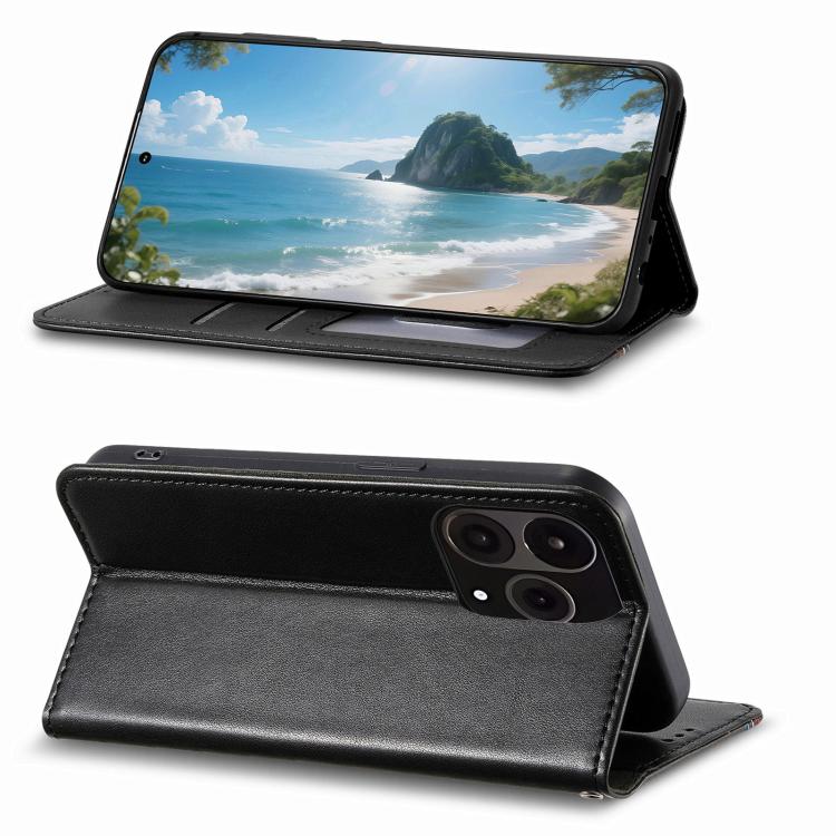 For OnePlus 15 Elastic Wristband Magnetic Suction Leather Phone Case