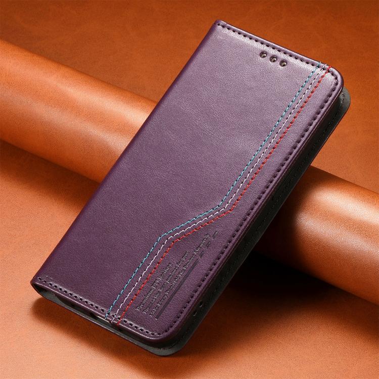 For OnePlus 15 Elastic Wristband Magnetic Suction Leather Phone Case