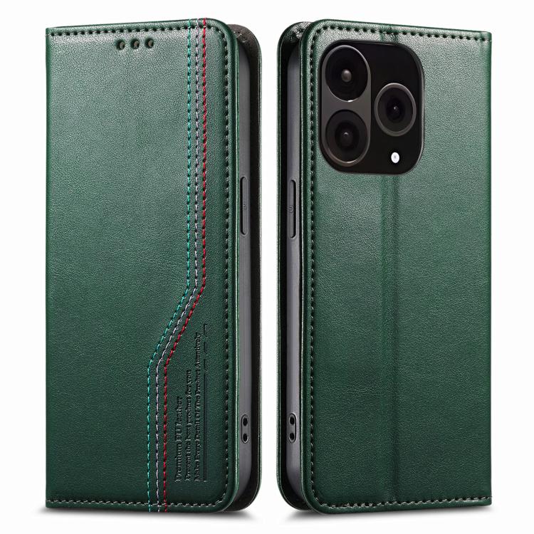 For OnePlus 15 Elastic Wristband Magnetic Suction Leather Phone Case