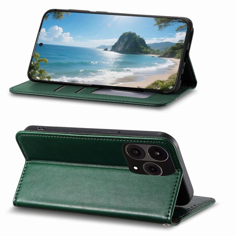 For OnePlus 15 Elastic Wristband Magnetic Suction Leather Phone Case