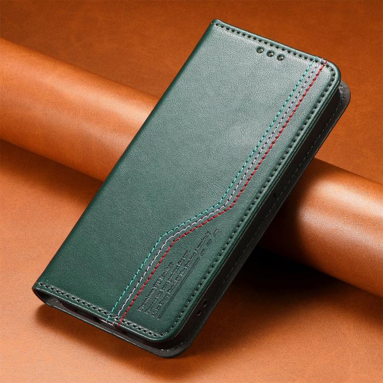 For OnePlus 15 Elastic Wristband Magnetic Suction Leather Phone Case