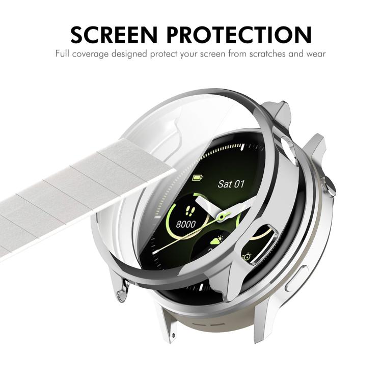For Garmin Venu 4 45mm ENKAY Hat-Prince Full Coverage Electroplated TPU Watch Cover with Screen Protection