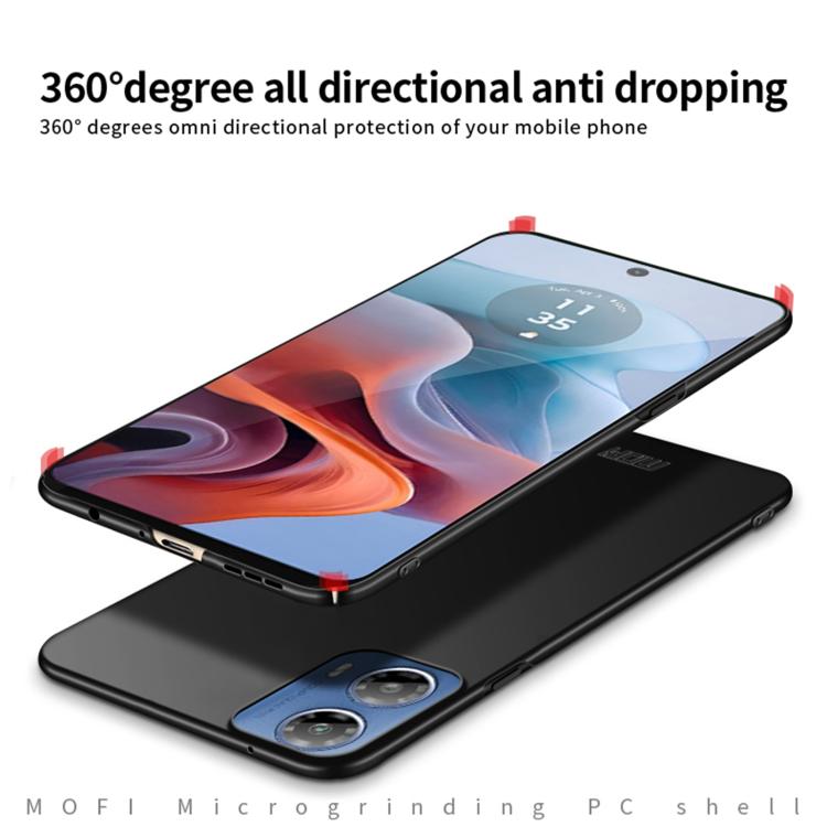 For Motorola Moto G34 MOFI Micro-Frosted PC Ultra-thin Hard Phone Case