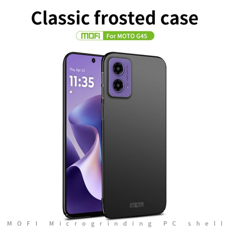 For Motorola Moto G45 MOFI Micro-Frosted PC Ultra-thin Hard Phone Case