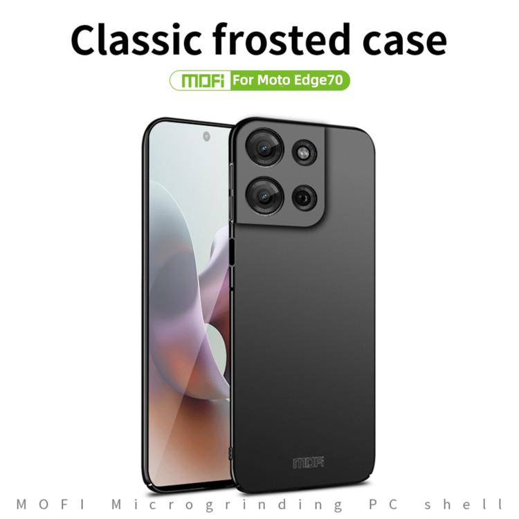 For Motorola Moto Edge 70 MOFI Micro-Frosted PC Ultra-thin Hard Phone Case