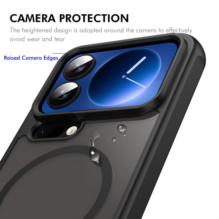 For Xiaomi 17 Pro Max ENKAY Hat-Prince MagSafe Matte Translucent Shockproof Phone Case with 0.18mm High Aluminum-silicon Glass Film