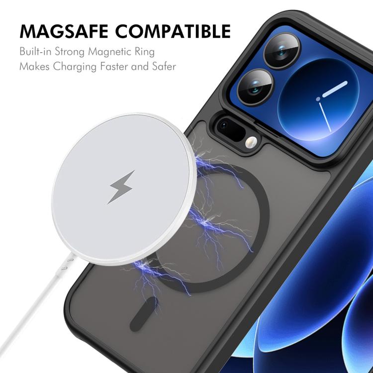 For Xiaomi 17 Pro ENKAY Hat-Prince MagSafe Matte Translucent Shockproof Phone Case with 0.18mm High Aluminum-silicon Glass Film