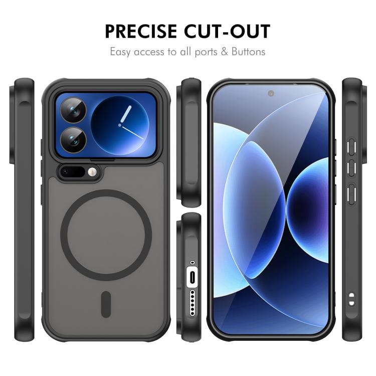 For Xiaomi 17 Pro ENKAY Hat-Prince MagSafe Matte Translucent Shockproof Phone Case with 0.18mm High Aluminum-silicon Glass Film