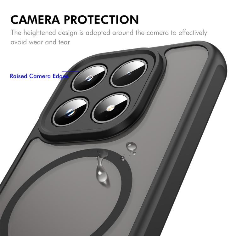 For Xiaomi 17 ENKAY Hat-Prince MagSafe Matte Translucent Shockproof Phone Case with 0.18mm High Aluminum-silicon Glass Film