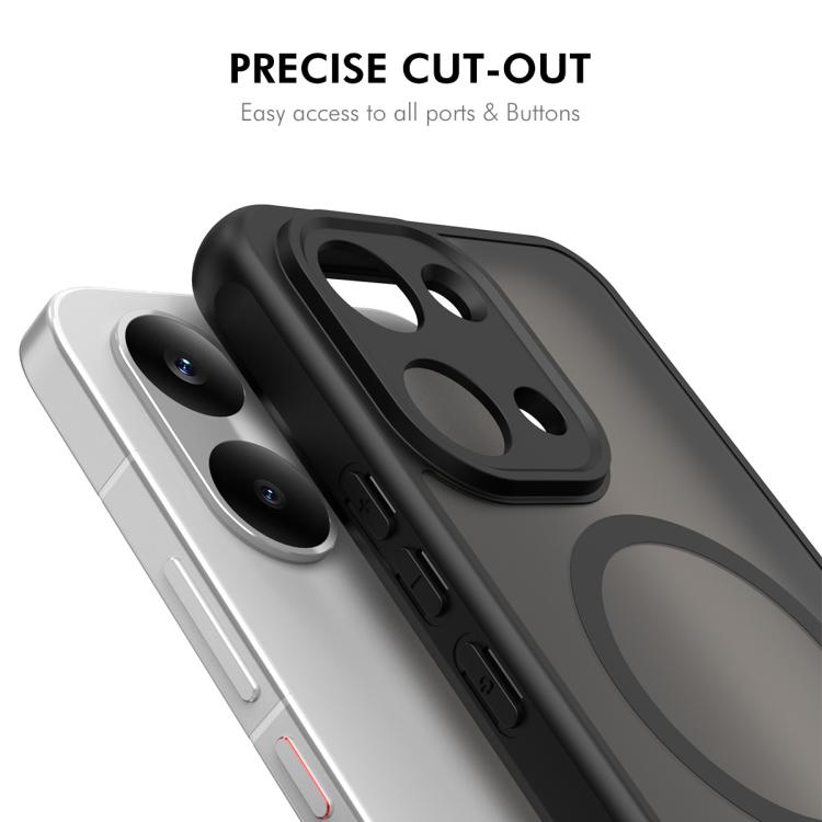 For Xiaomi Poco X8 Pro Max ENKAY Hat-Prince MagSafe Matte Translucent Shockproof Phone Case with 0.18mm High Aluminum-silicon Glass Film