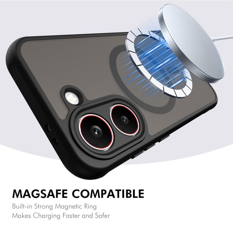 For Xiaomi Poco X8 Pro ENKAY Hat-Prince MagSafe Matte Translucent Shockproof Phone Case with 0.18mm High Aluminum-silicon Glass Film