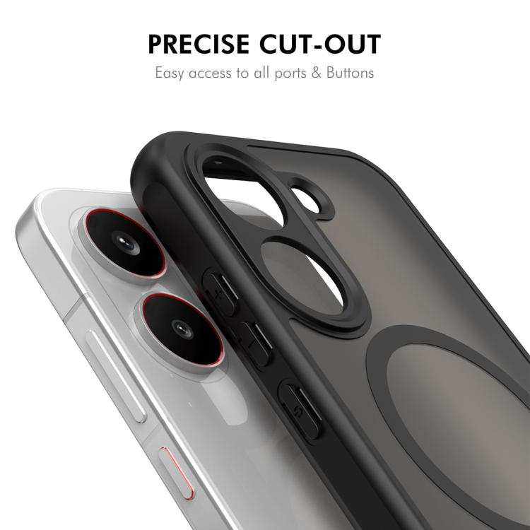 For Xiaomi Poco X8 Pro ENKAY Hat-Prince MagSafe Matte Translucent Shockproof Phone Case with 0.18mm High Aluminum-silicon Glass Film