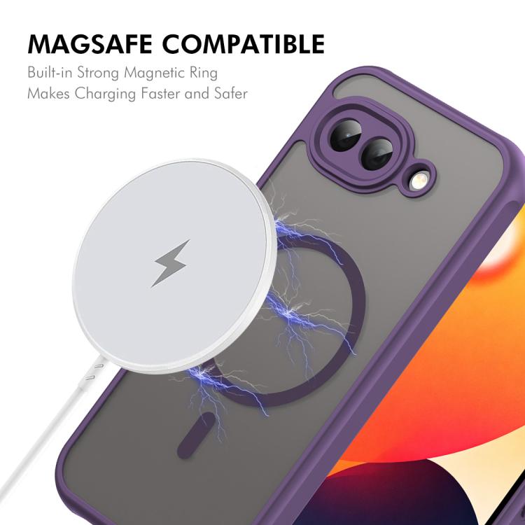 For Google Pixel 10a ENKAY Hat-Prince MagSafe Matte Translucent Shockproof Phone Case with Large Arc Edge Film